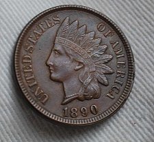 Buy 1890 Indian Head Cent - Uncirculated w/ RARE Die Clash