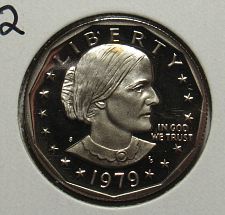 Buy 1979 S Susan B Anthony Dollars: Type 2 - Clear S - Proof