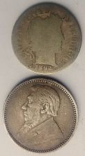 Buy South Africa 1896 6-Pence - Scarce 925 Silver + 1892 Barber Dime - Damage