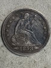 1853 Seated Liberty Quarter Coin Value Prices, Photos & Info