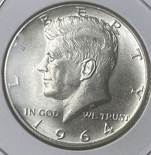 1964 D Kennedy Half Dollars 90% Silver Composition: Personal