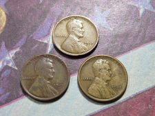 Buy 1917-P 1917-D 1917-S  LINCOLN WHEAT CENTS - (LOT OF 3 CENTS) LOT J360