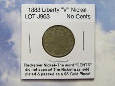 1883 No Cents Liberty Head 