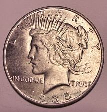 1934 S Peace Dollars Early Silver Dollars: Personal Collections
