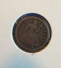 Buy 1850 seated liberty dime ( 90% silver)