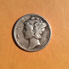 Buy 1944-p mercury dime  circulated