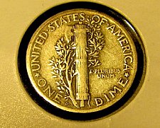 Buy Mercury Dime 1925 D #5623** Best Price!!PLUS 2 -1920's & 3 -1930's FREE Dimes!!!