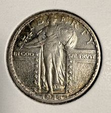 1918 D Standing Liberty Quarter Type 2 Coin Value Prices, Photos