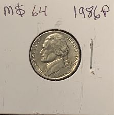 1986 P Jefferson Nickel Coin Value Prices, Photos & Info