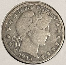 1915 D Barber Half Dollar Coin Value Prices, Photos & Info