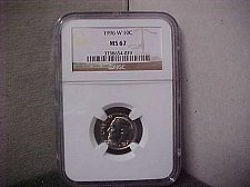 Buy 1996-W 10C NGC Roosevelt Dime MS67 #039