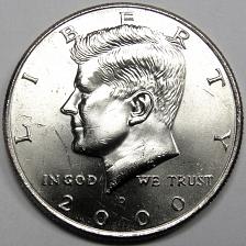 United States Unc 2000-D Kennedy Half Dollar~Free Shipping