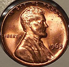 1963 ONE LINCOLN MEMORIAL CENT #20