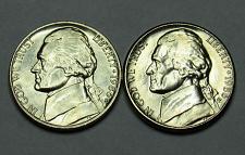 1986 P,D/&S Jefferson Nickels in BU and Proof condition