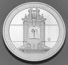 2010 S Silver Proof Hot Springs Quarter America The Beautiful