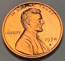 1974-S LINCOLN MEMORIAL CENT #5