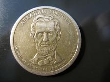 2010 ABRAHAM LINCOLN PRESIDENT DOLLAR P or D 1-COIN BRILLIANT UNCIRCULATED