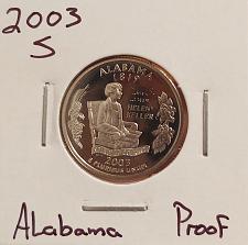 2003-S Alabama Clad Proof States Quarter