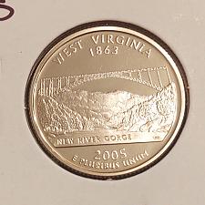 2005-S PROOF WEST VIRGINIA QUARTER