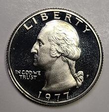 1977-S PROOF WASHINGTON QUARTER ULTRA CAMEO HIGH GRADE SPOTLESS MIRROR FEILD