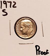1972 S GEM BU PROOF ROOSEVELT DIME 10 CENT BRILLIANT UNCIRCULATED US COIN PF