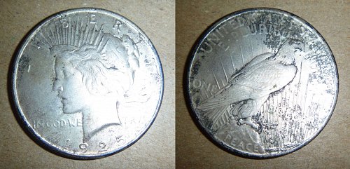 1925 Peace Silver Dollar