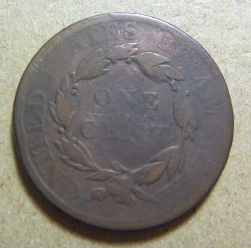 1819 Coronet Head Large Cent with Small Date (#02)
