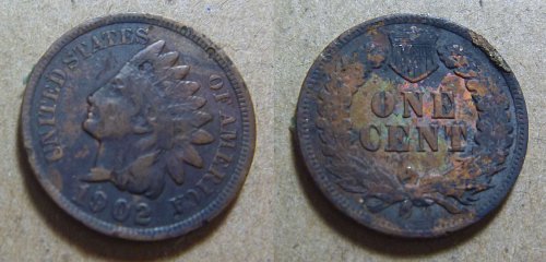 1902 Indian Head Cent Small Cent (#01)