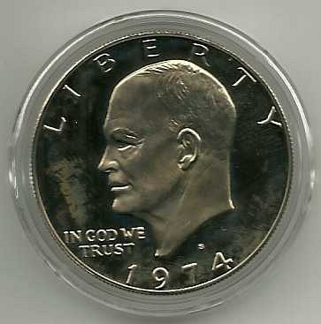 1974 S Eisenhower Dollar