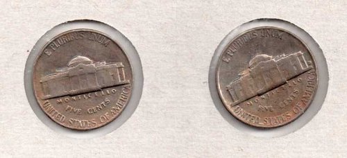 1957 p,d Circulated  Jefferson Nickels