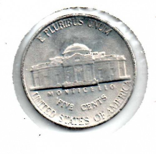 1989p Jefferson Nickel #3