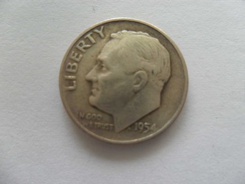 1954-D 10C  Roosevelt Dime