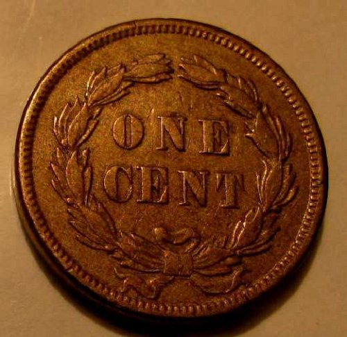 1859 TYPE 1 Copper Nickel Indian head Cent  sharp AU details!!!!