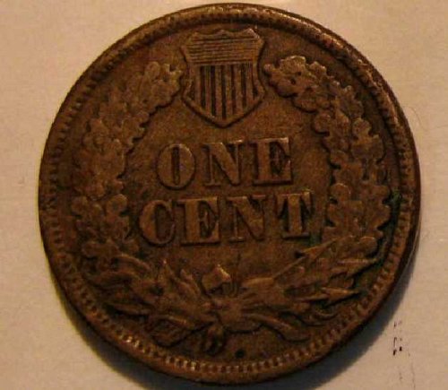 1861 Copper Nickel Indian head cent AU-%*