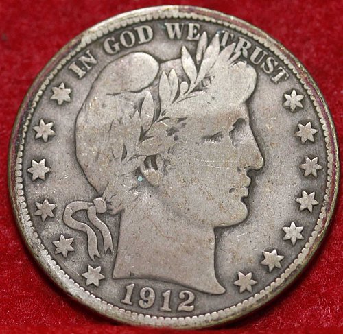 1912 D Barber Half Dollar