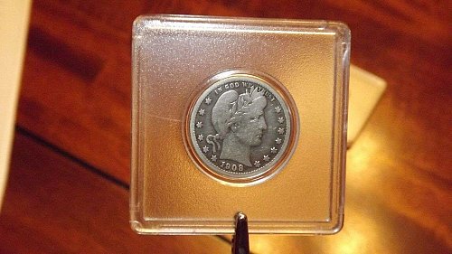 1908 O Barber Quarters