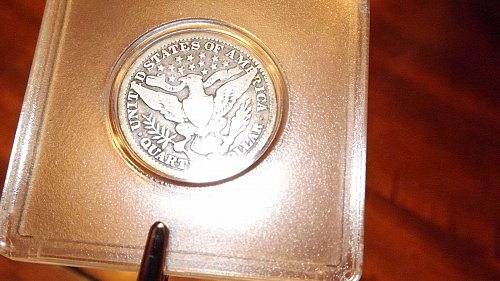 1908 O Barber Quarters