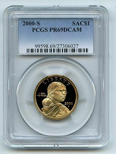 2000 S $1 Sacagawea Dollar PCGS PR69DCAM