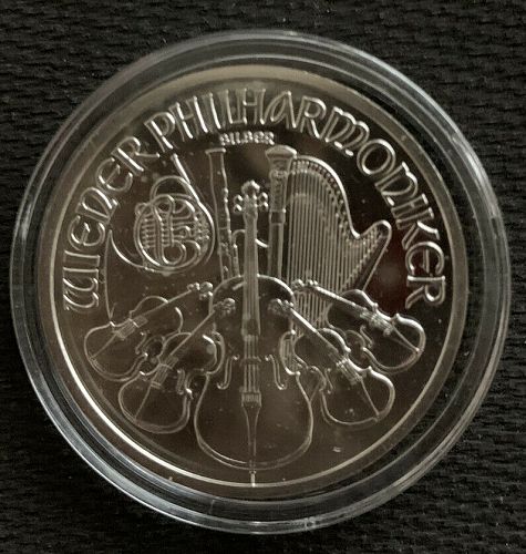 2011 Austrian 1 oz Silver Philharmonic BU .999 Pure *IN CAPSULE* Austria