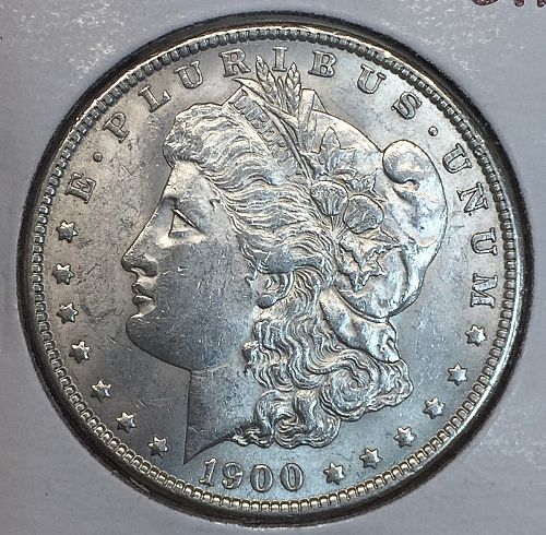 1900 Morgan Silver Dollar MS60+