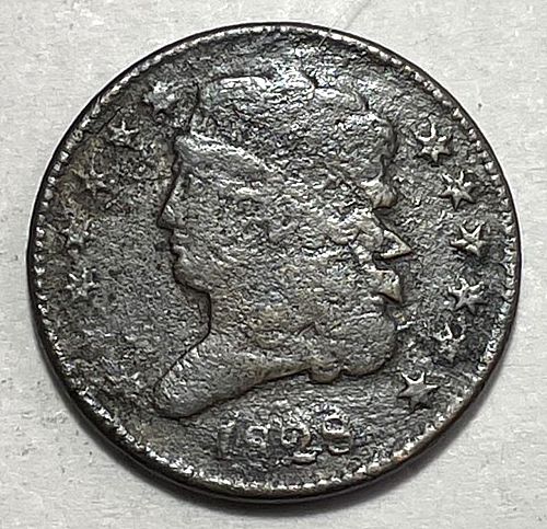 1828 Classic Head Half Cents : 13 Stars. 4222