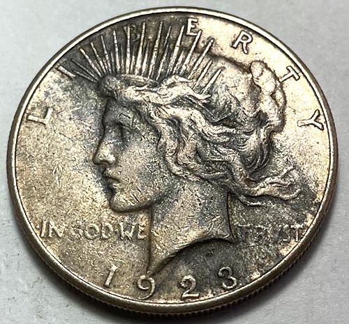 1923 S Peace Dollars. 4234