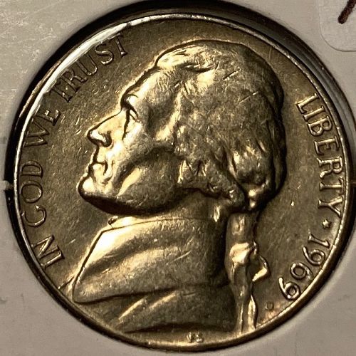1969 D Jefferson Nickels