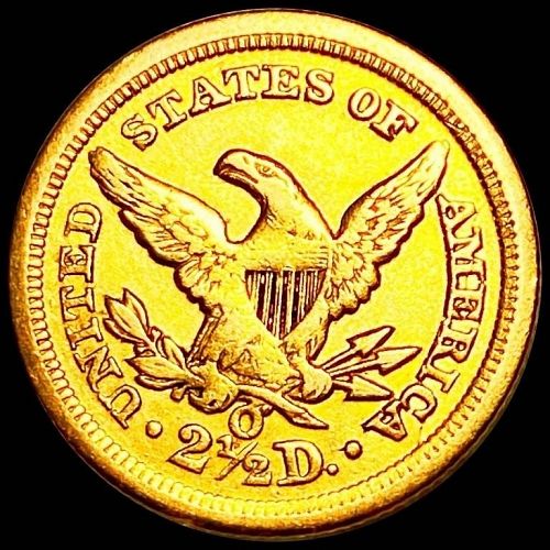 1847-O Gold Quarter Eagle CL UNC Rotated Die - these don't come by every day!