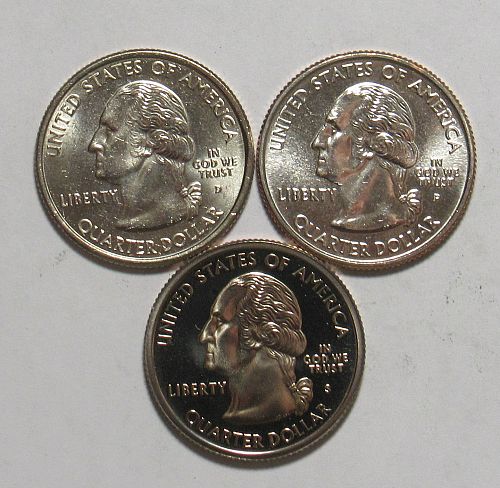 2001 P,D&S North Carolina 50 States Quarters BU and Proof