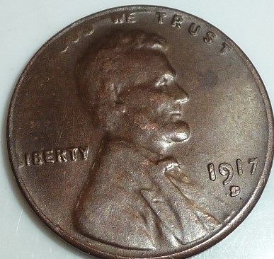 1917-D Brown Uncirculated  Lincoln Wheat Cent (Q-131)