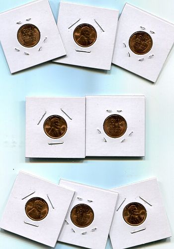 22 - 1951 - D  LINCOLN  CENTS    B U --- RED