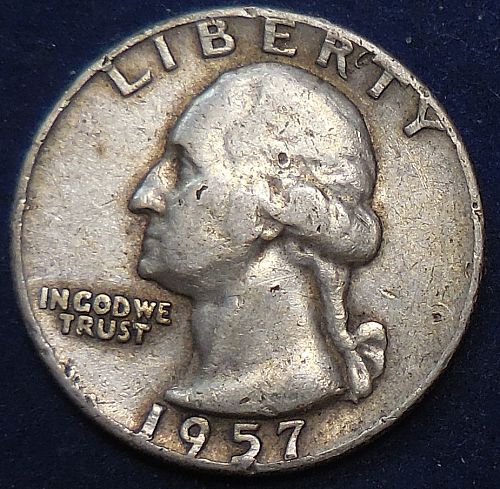 1957-D Silver Quarter Dollar