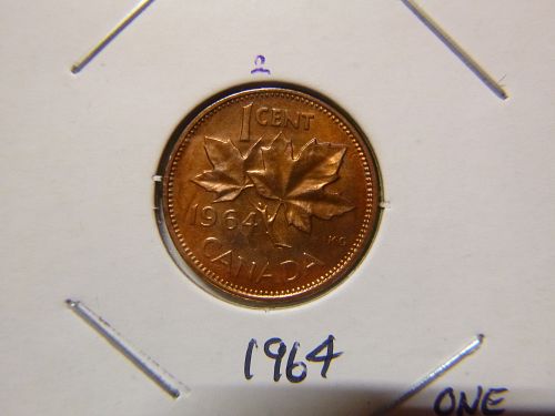 CANADA 1964 ONE CENT