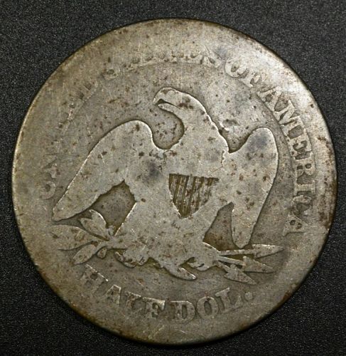 1854 Liberty Seated Half Dollar in Raw Uncertified Condition.